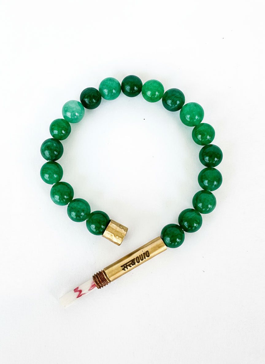 May birthstone Emerald Green Jade alternative