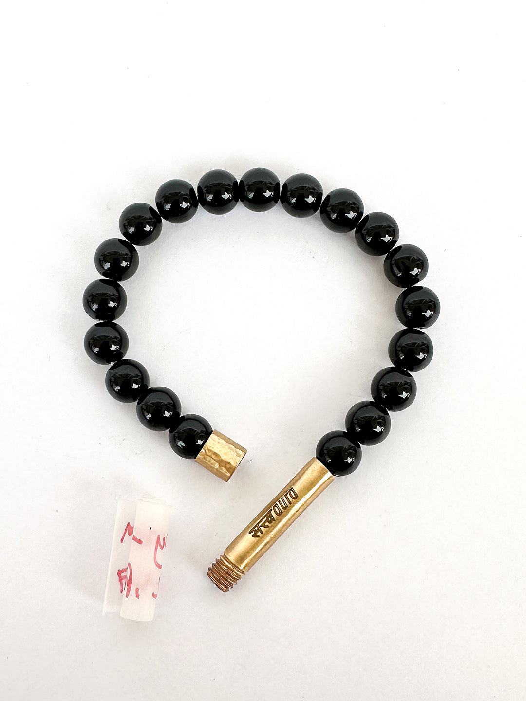 Black Onyx Crystal Bracelet with Manifestation Lock