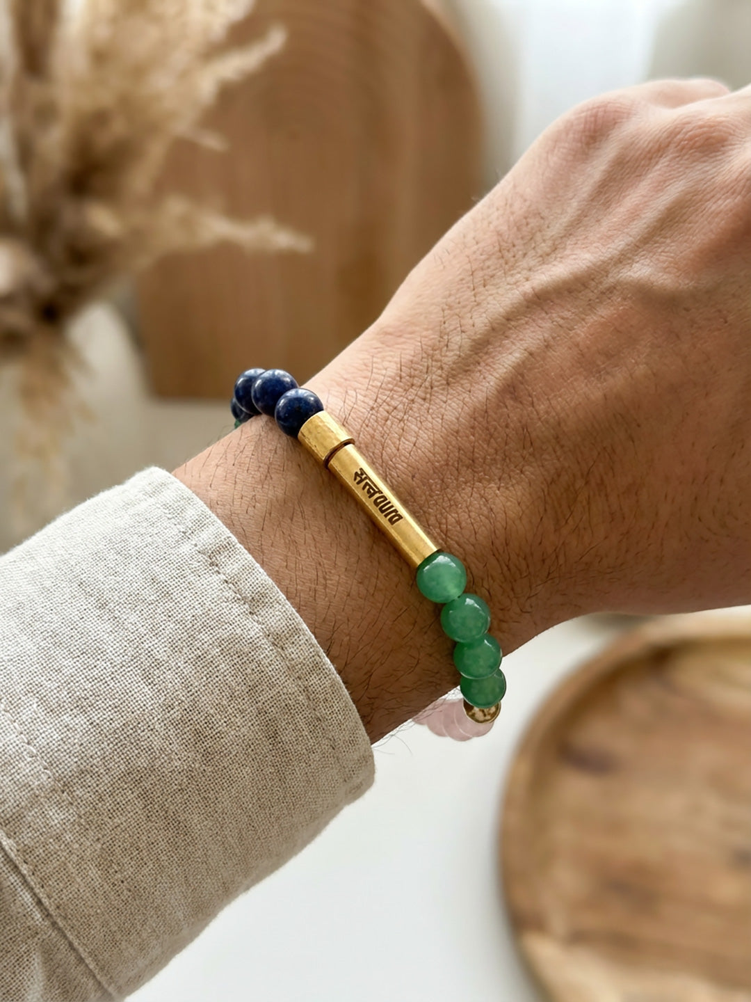 Taurus Crystal Stone Bracelet with Manifestation Lock