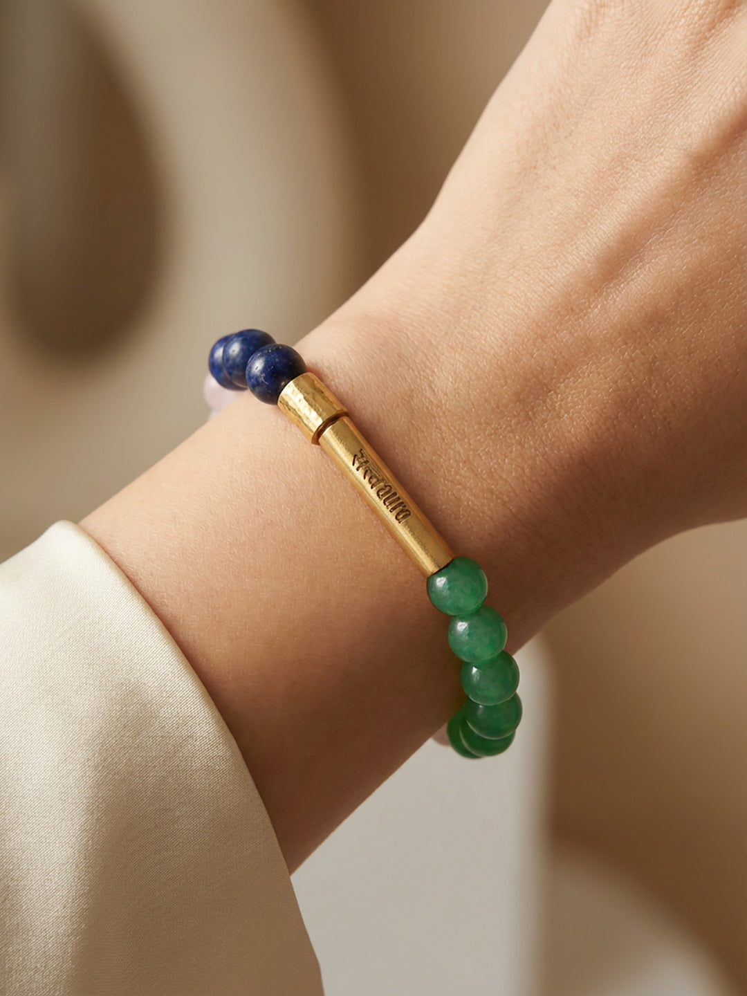 Taurus Crystal Stone Bracelet with Manifestation Lock