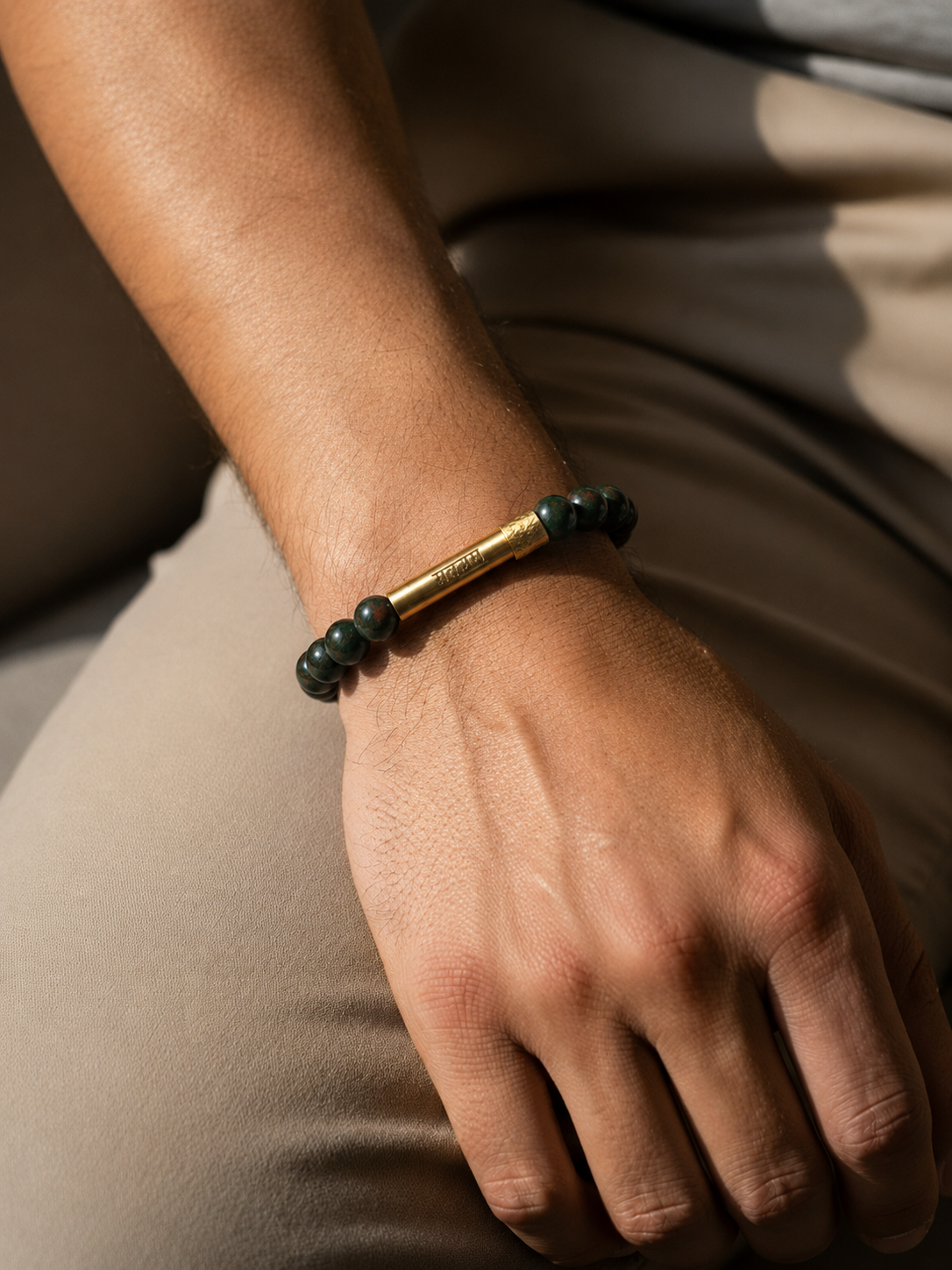 Bloodstone Crystal Bracelet with Manifestation Lock