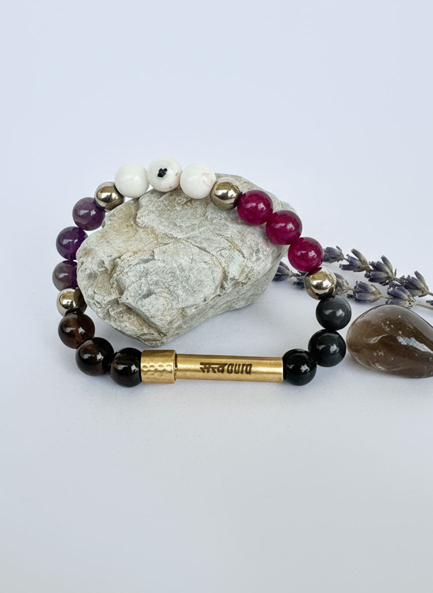 Capricorn Crystal Bracelet with Manifestation Lock