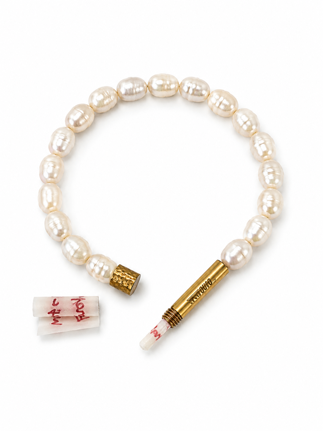 Pearl Bracelet with Manifestation Lock