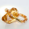 Citrine Crystal Bracelet with Manifestation Lock