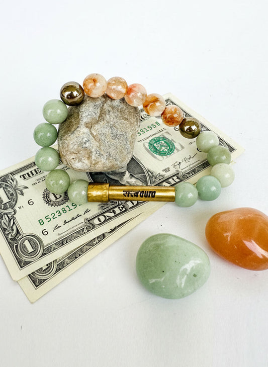 Debt Clear Crystal Bracelet with Manifestation Lock