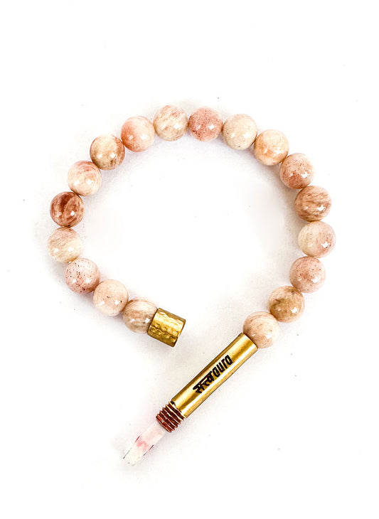 Sunstone Crystal Bracelet with Manifestation Lock