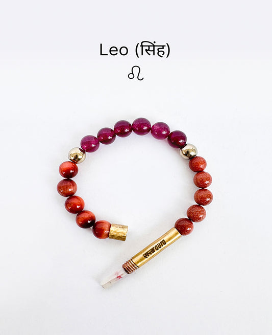 Leo Crystal Bracelet with Manifestation Lock