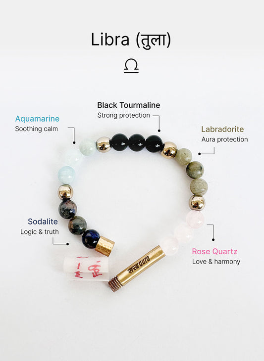 Libra Crystal Bracelet with Manifestation Lock