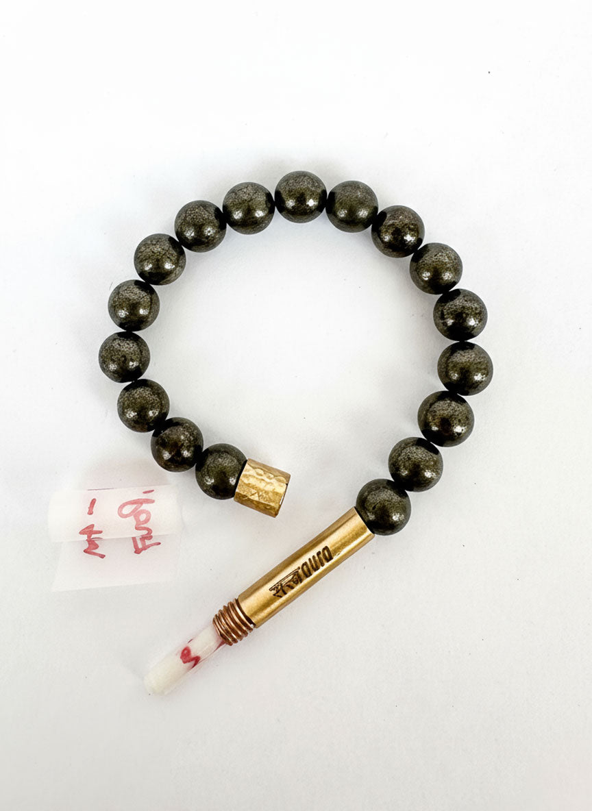 Pyrite crystal bracelet with Manifestation Lock - Satv Aura