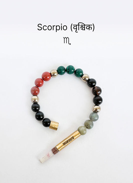 Scorpio Crystal Bracelet with Manifestation Lock