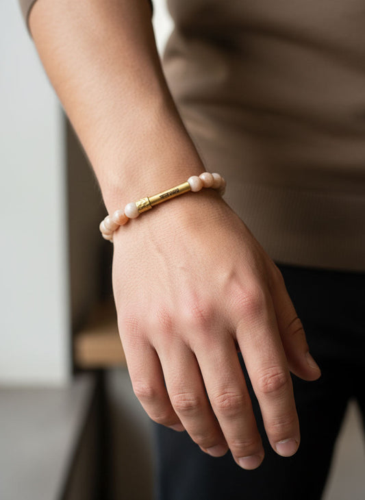 Sunstone bracelet close-up detail