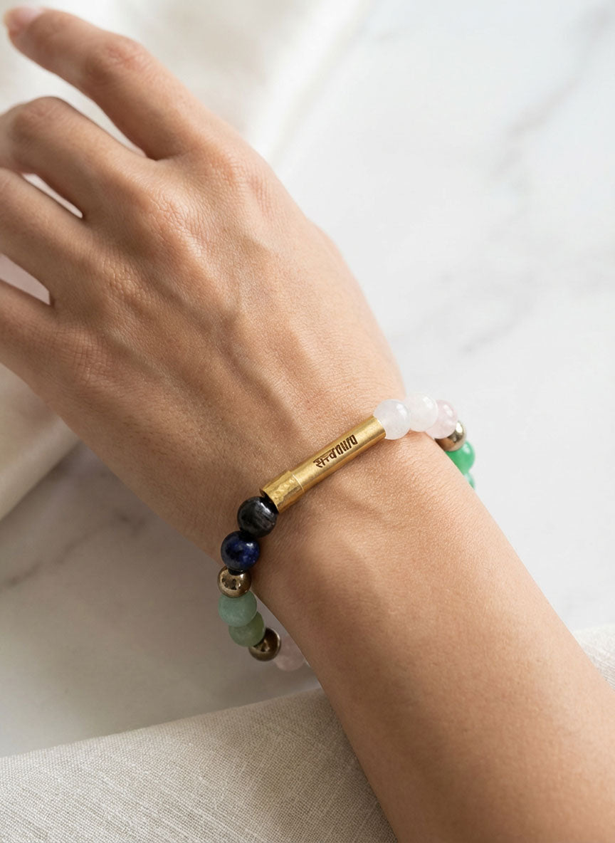 Virgo Crystal Bracelet with Manifestation Lock